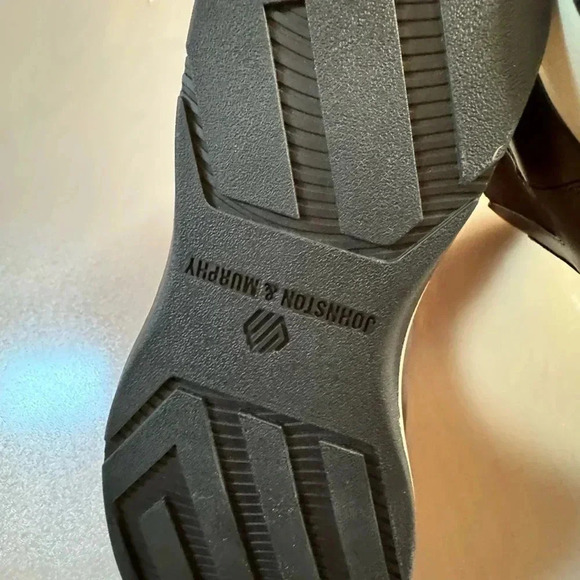 Johnston & Murphy Felder Chelsea Shoe Men Sz 8.5 Brown Leather  Sheepskin Boots - Picture 7 of 8